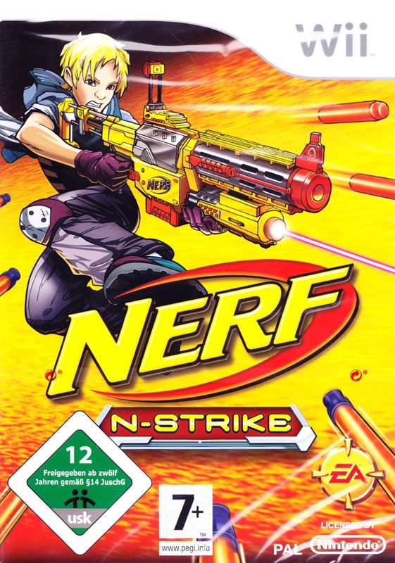NERF N-Strike (game only) box art for Wii